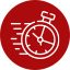 Icone rouge réactif